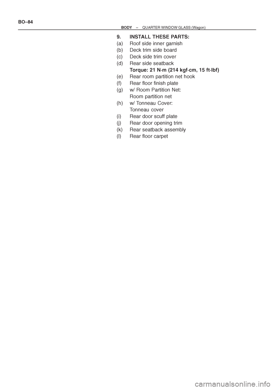 TOYOTA CORONA 1997 Service Repair Manual TOYOTA CORONA 1997 Service Repair Manual