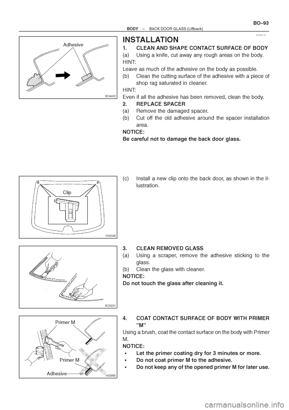 TOYOTA CORONA 1997 Service Repair Manual TOYOTA CORONA 1997 Service Repair Manual