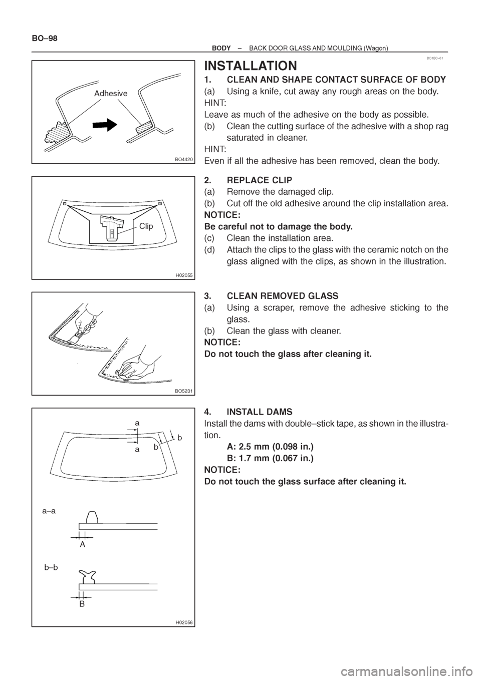 TOYOTA CORONA 1997 Service Repair Manual TOYOTA CORONA 1997 Service Repair Manual