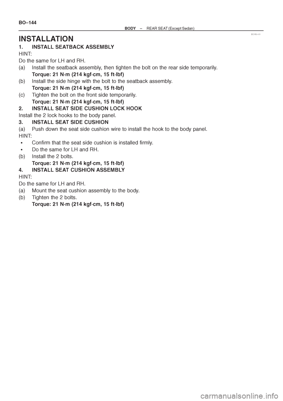 TOYOTA CORONA 1997 Service Repair Manual TOYOTA CORONA 1997 Service Repair Manual