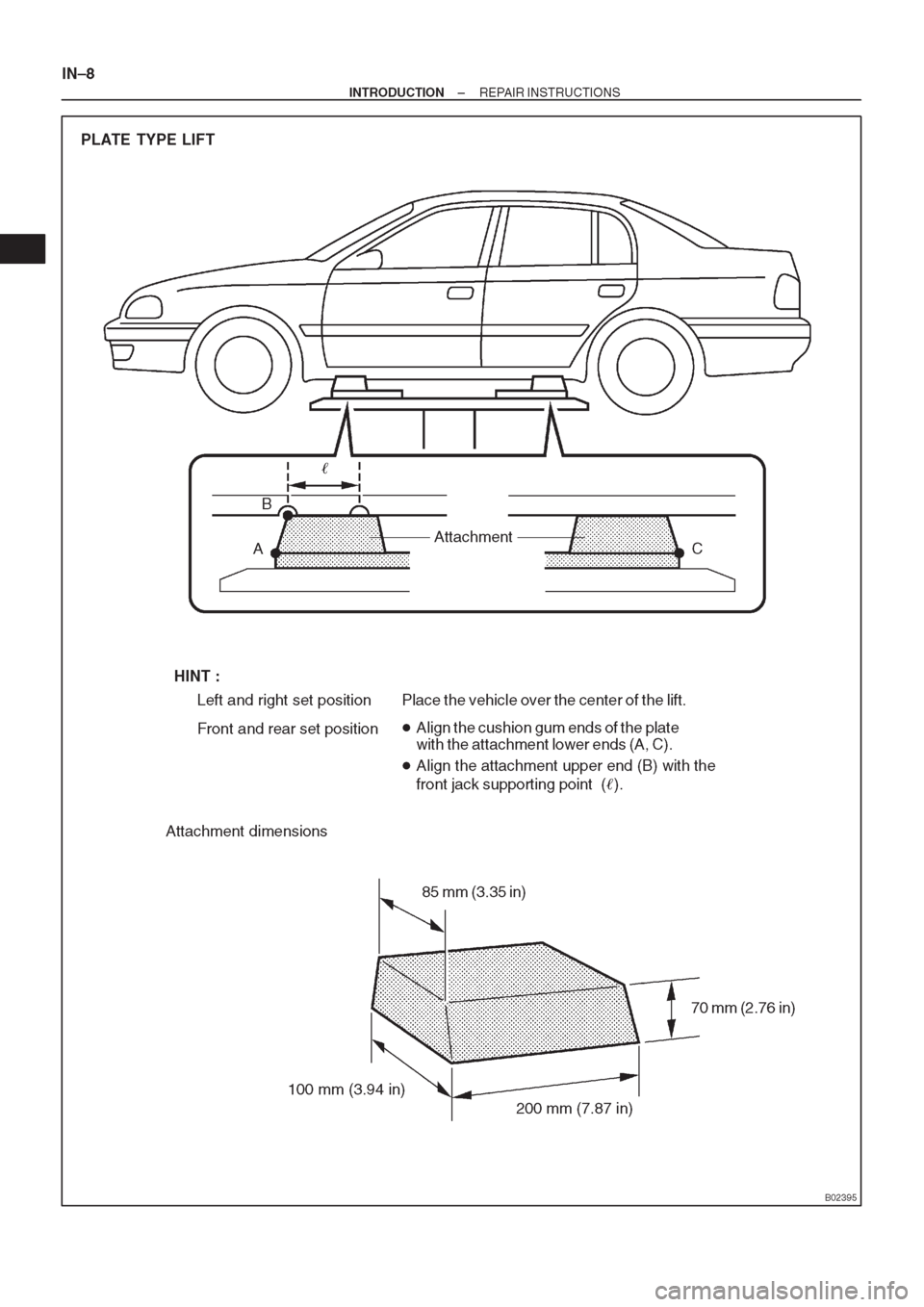 TOYOTA CORONA 1997 Service User Guide TOYOTA CORONA 1997 Service User Guide