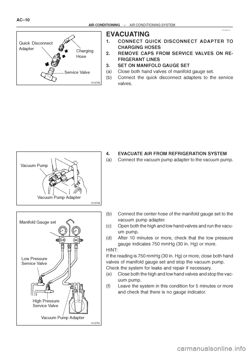 TOYOTA CORONA 1997 Service Repair Manual TOYOTA CORONA 1997 Service Repair Manual