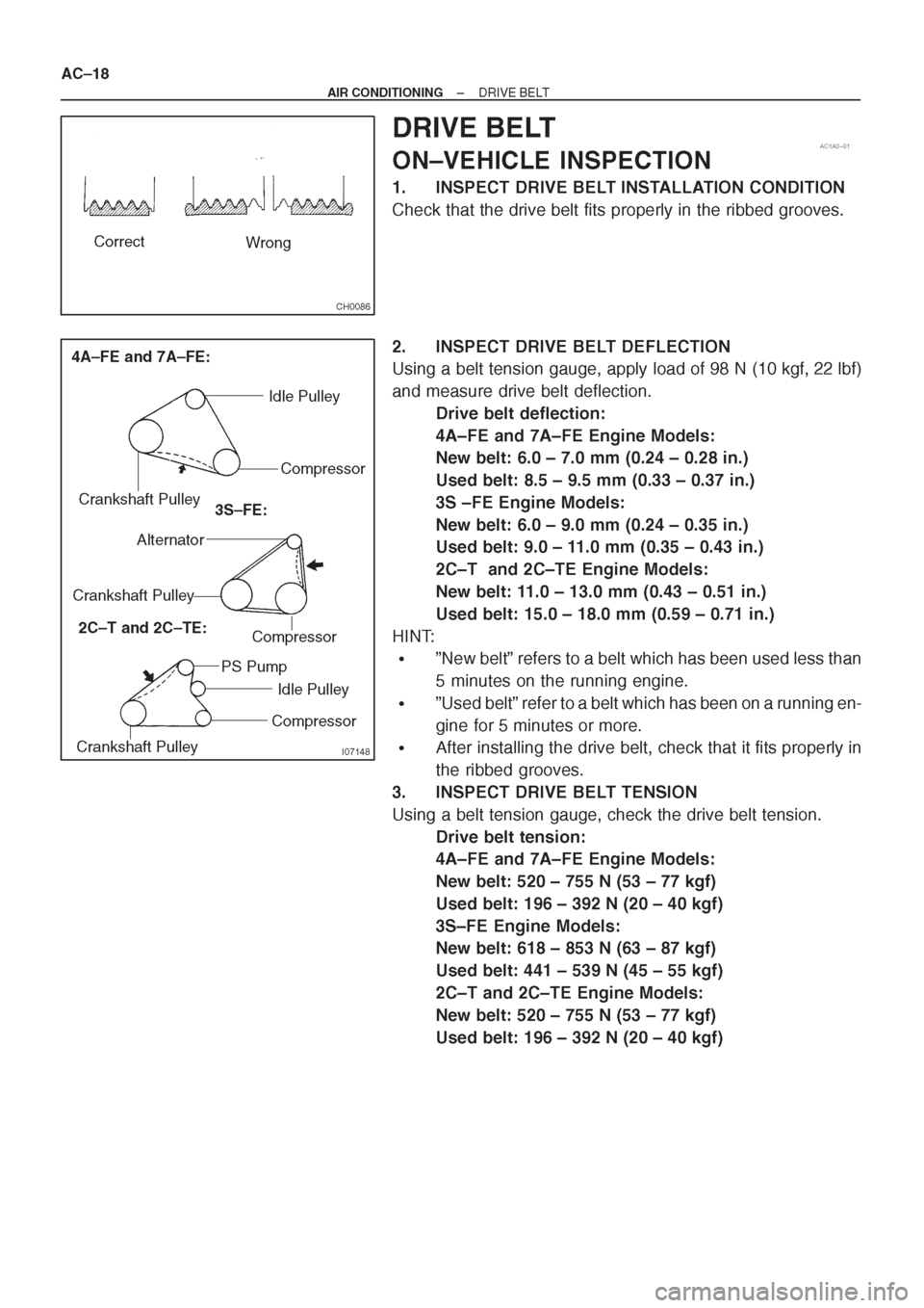 TOYOTA CORONA 1997 Service Repair Manual TOYOTA CORONA 1997 Service Repair Manual