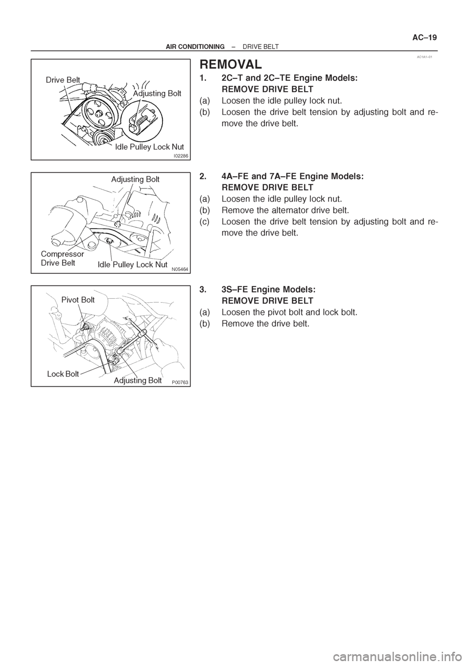 TOYOTA CORONA 1997 Service Repair Manual TOYOTA CORONA 1997 Service Repair Manual
