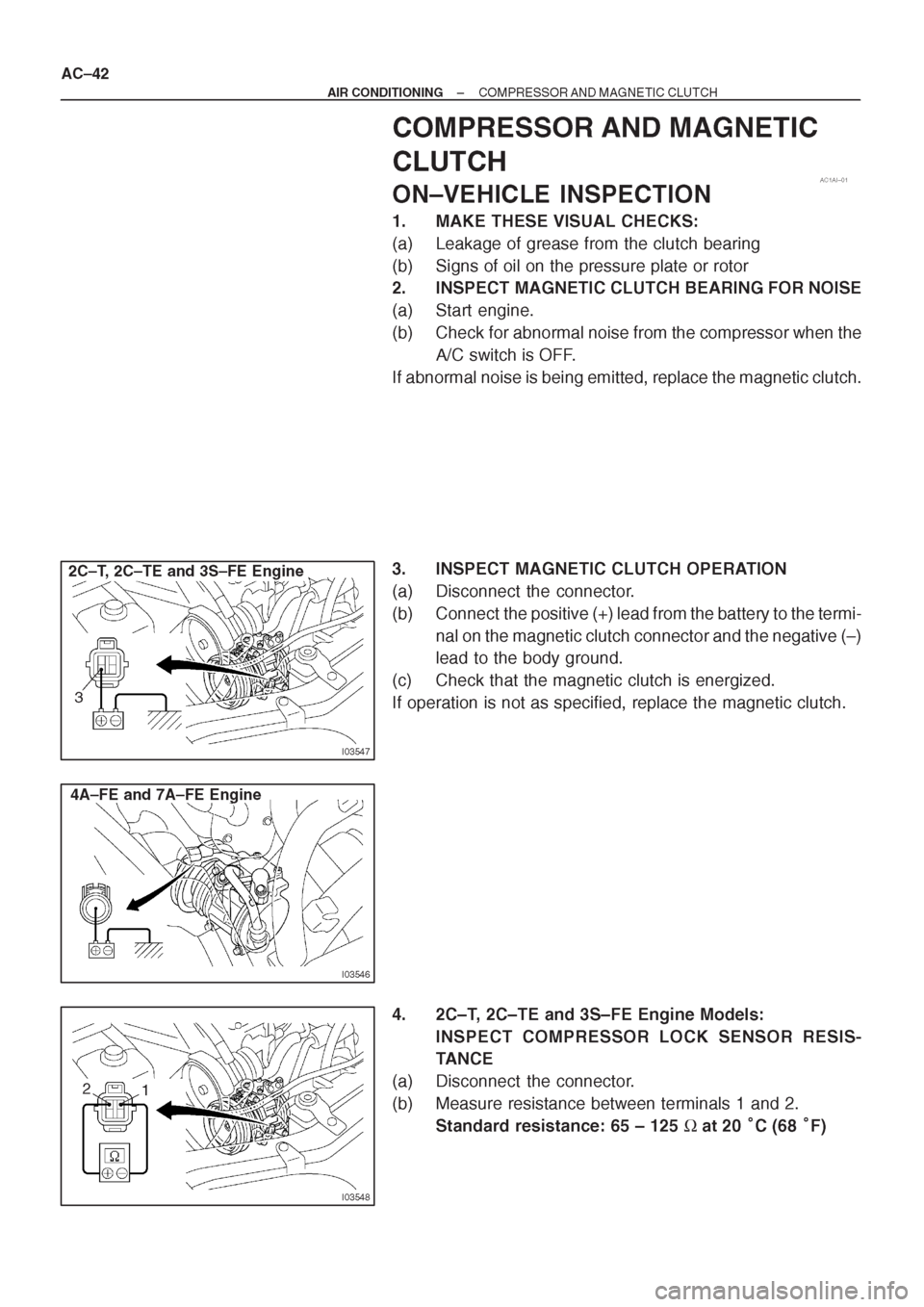 TOYOTA CORONA 1997 Service Repair Manual TOYOTA CORONA 1997 Service Repair Manual