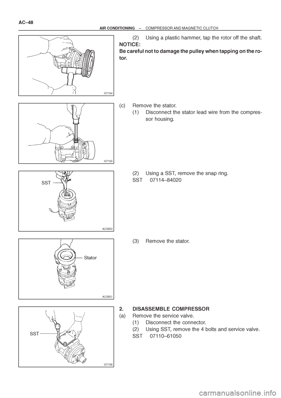 TOYOTA CORONA 1997 Service Repair Manual TOYOTA CORONA 1997 Service Repair Manual