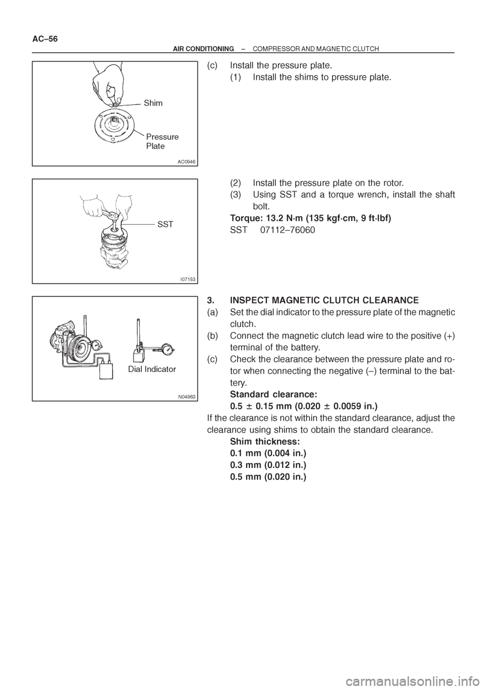 TOYOTA CORONA 1997 Service Repair Manual TOYOTA CORONA 1997 Service Repair Manual