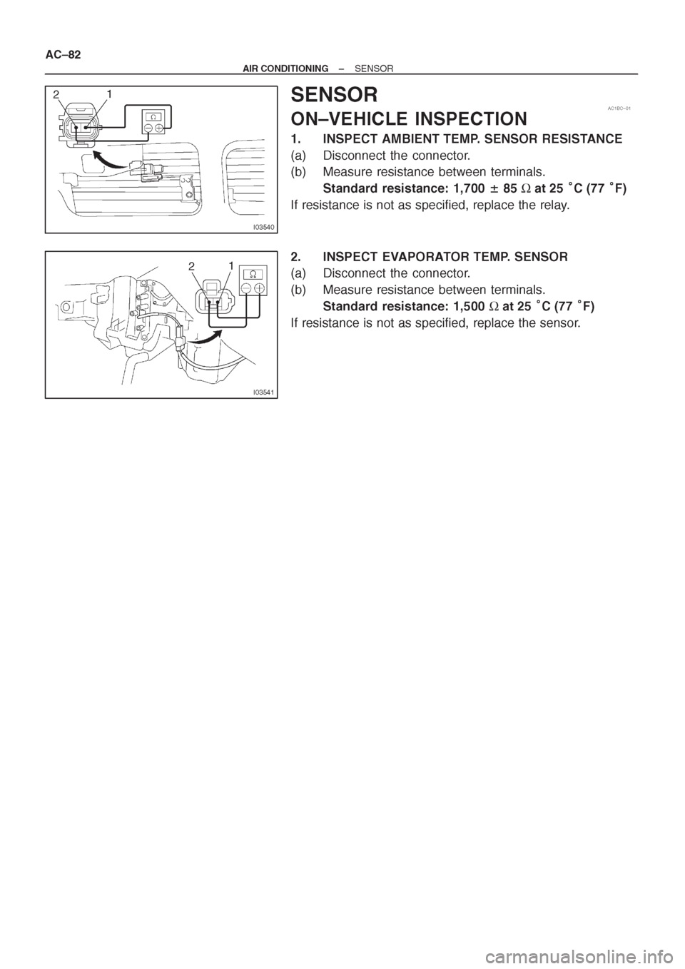 TOYOTA CORONA 1997 Service Repair Manual TOYOTA CORONA 1997 Service Repair Manual