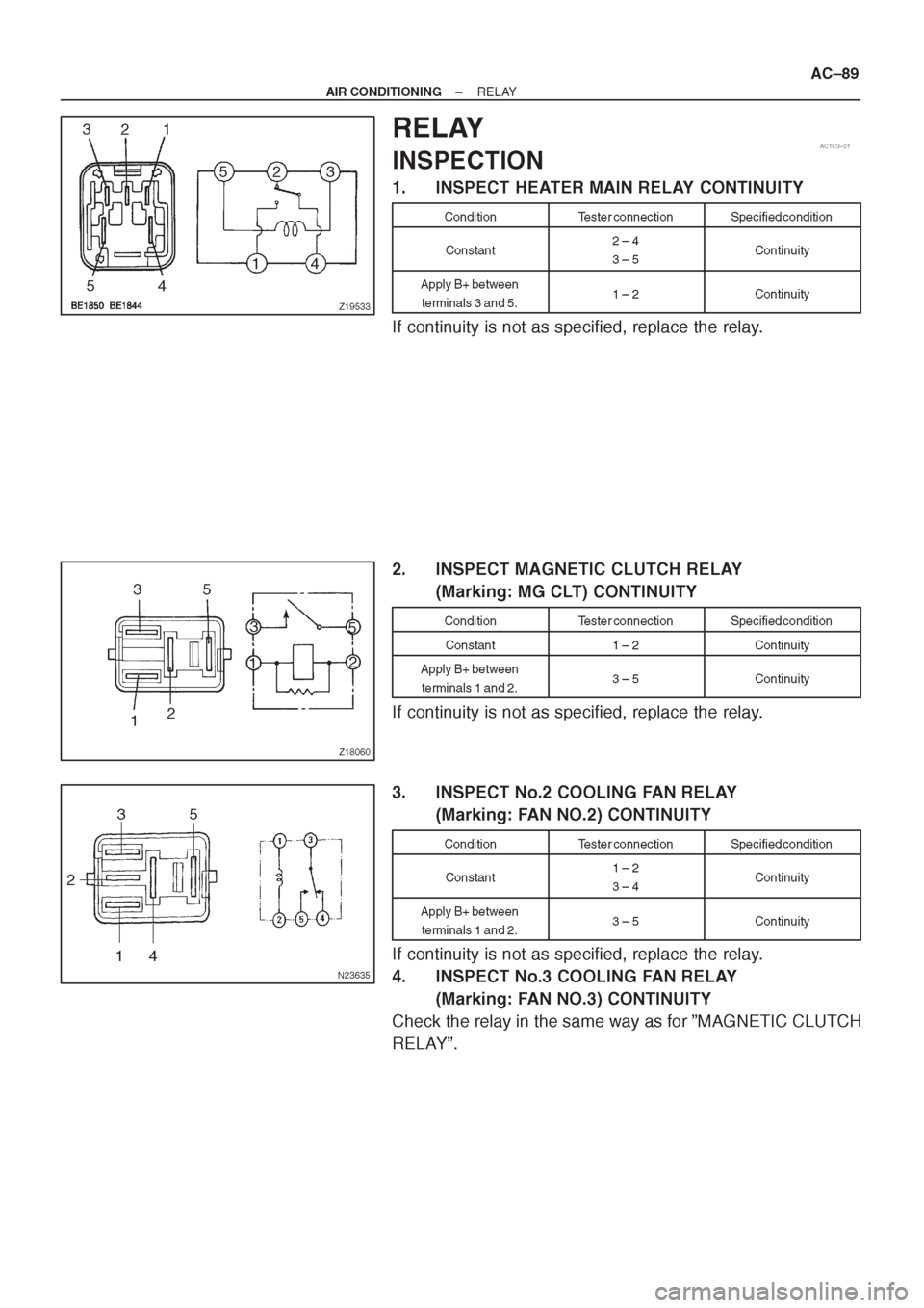 TOYOTA CORONA 1997 Service Repair Manual TOYOTA CORONA 1997 Service Repair Manual