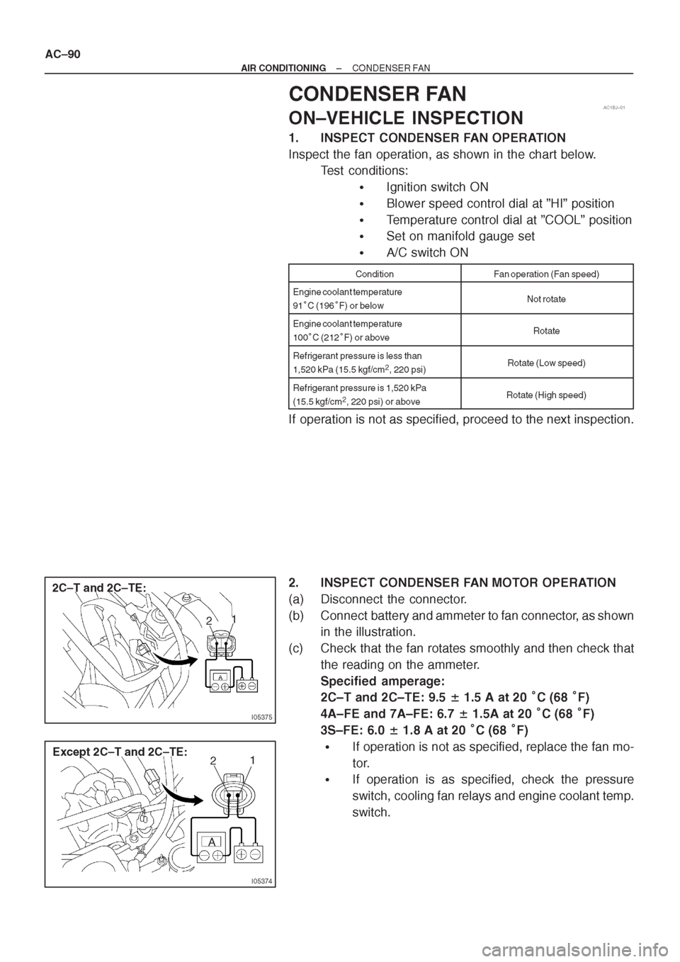 TOYOTA CORONA 1997 Service Repair Manual TOYOTA CORONA 1997 Service Repair Manual
