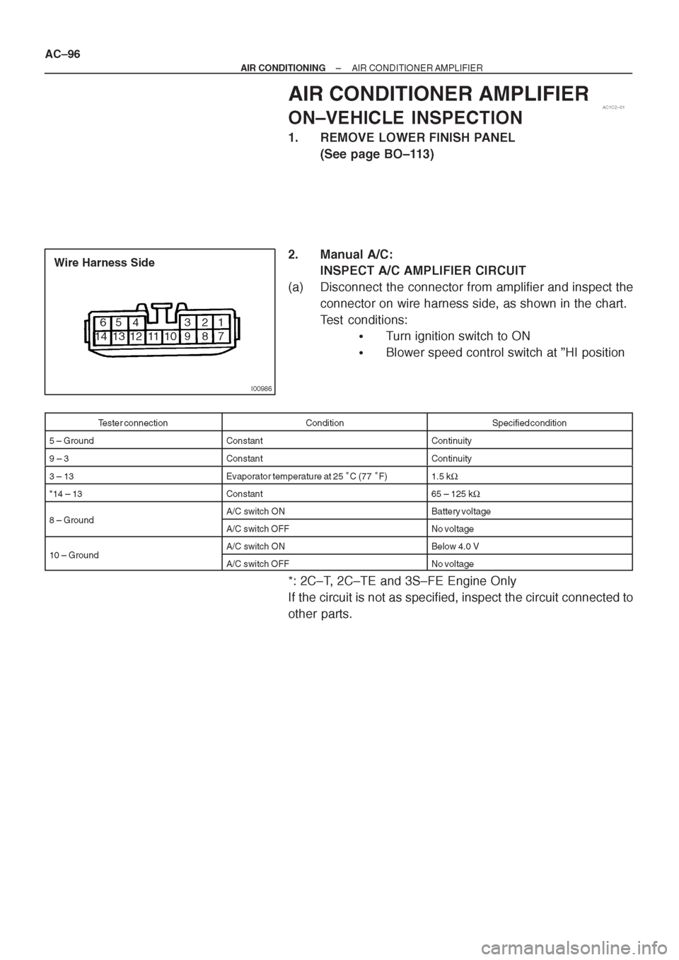 TOYOTA CORONA 1997 Service Repair Manual TOYOTA CORONA 1997 Service Repair Manual