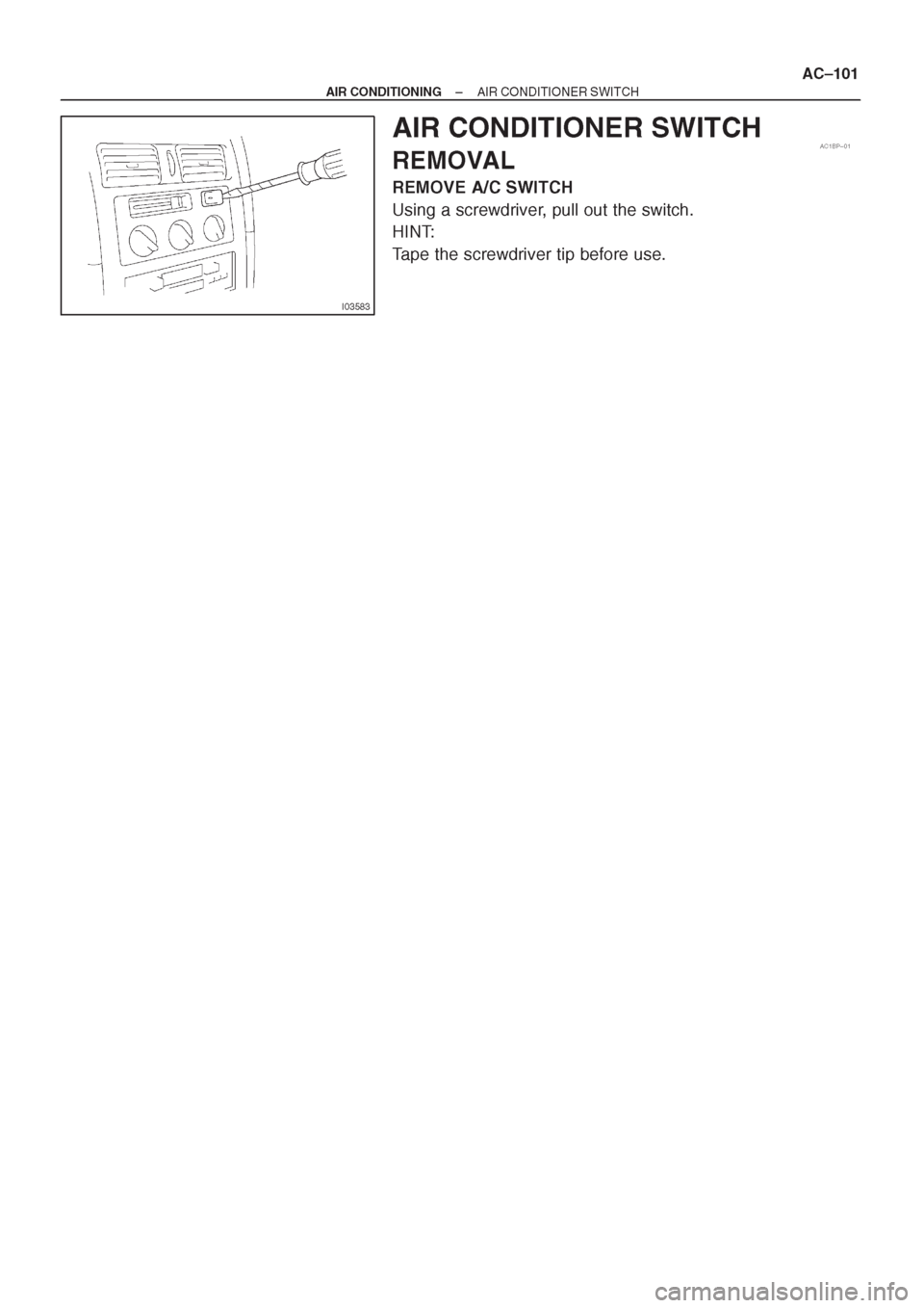 TOYOTA CORONA 1997 Service Repair Manual TOYOTA CORONA 1997 Service Repair Manual