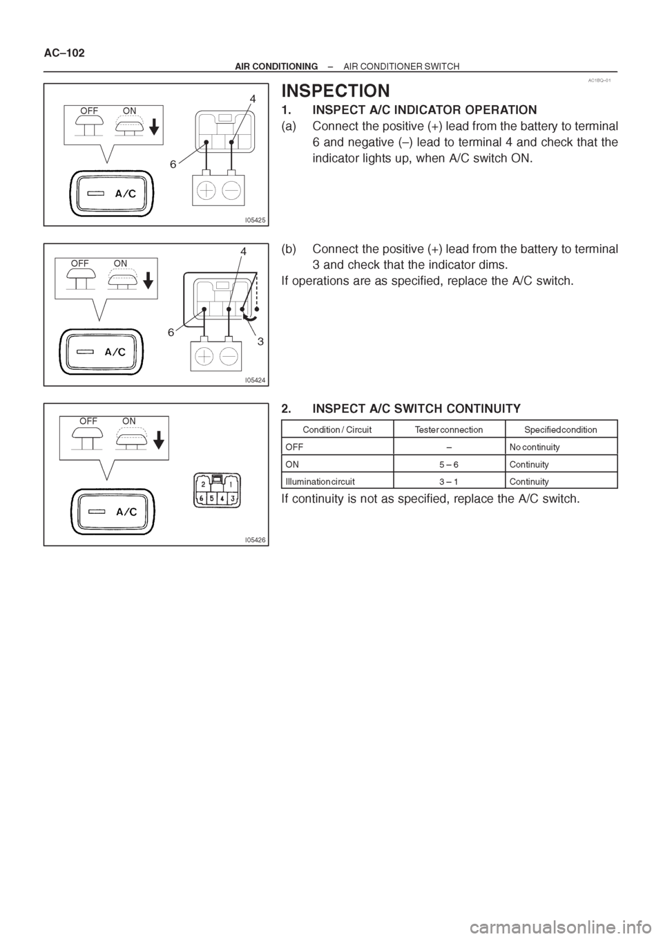 TOYOTA CORONA 1997 Service Repair Manual TOYOTA CORONA 1997 Service Repair Manual