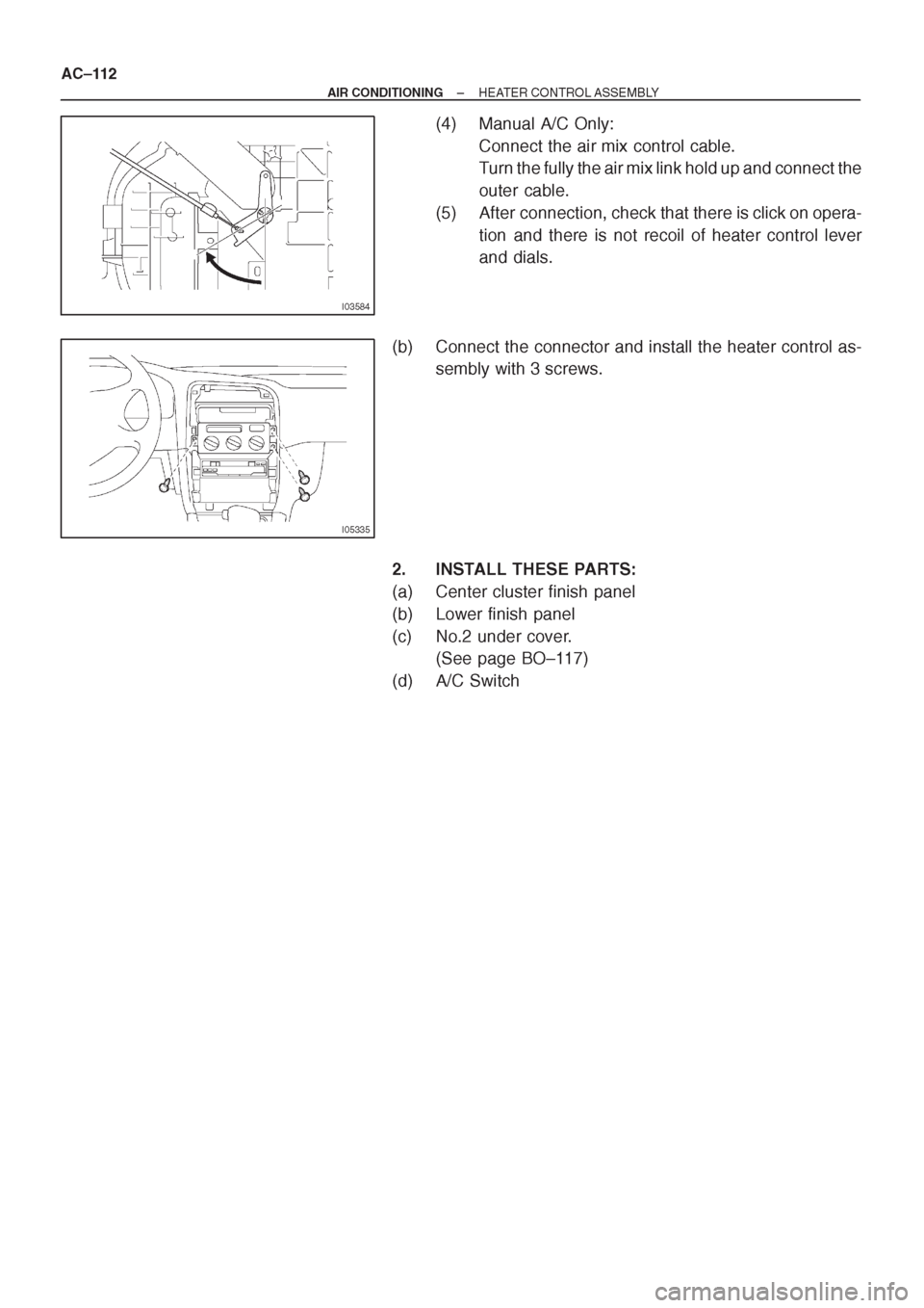 TOYOTA CORONA 1997 Service Repair Manual TOYOTA CORONA 1997 Service Repair Manual