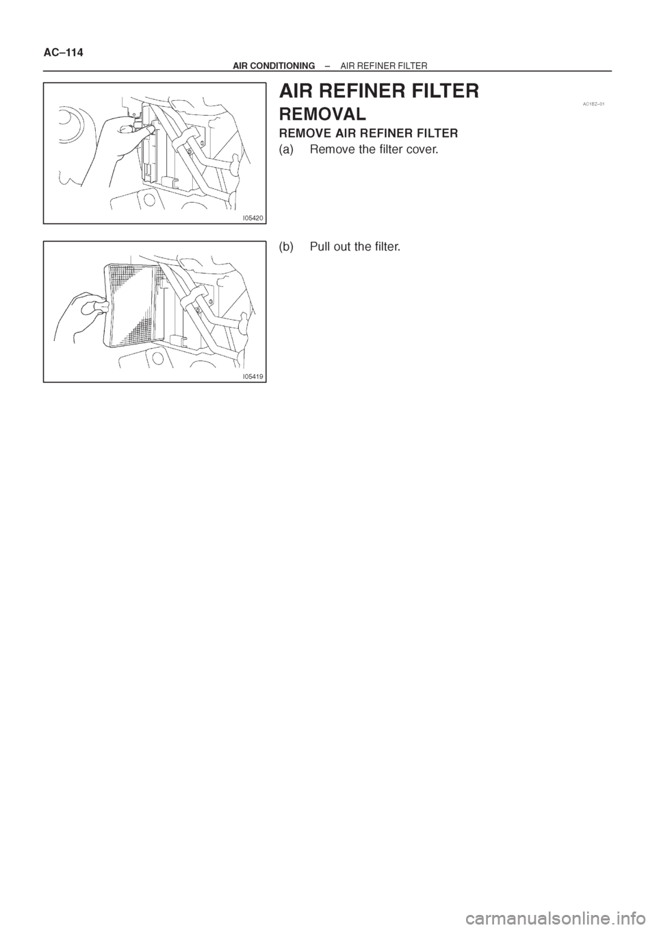 TOYOTA CORONA 1997 Service Repair Manual TOYOTA CORONA 1997 Service Repair Manual