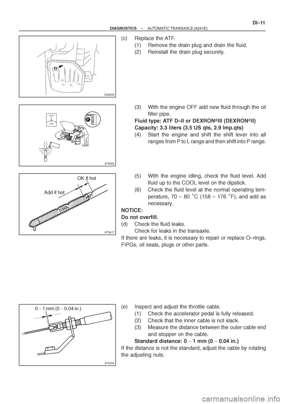 TOYOTA CORONA 1997 Service Repair Manual TOYOTA CORONA 1997 Service Repair Manual