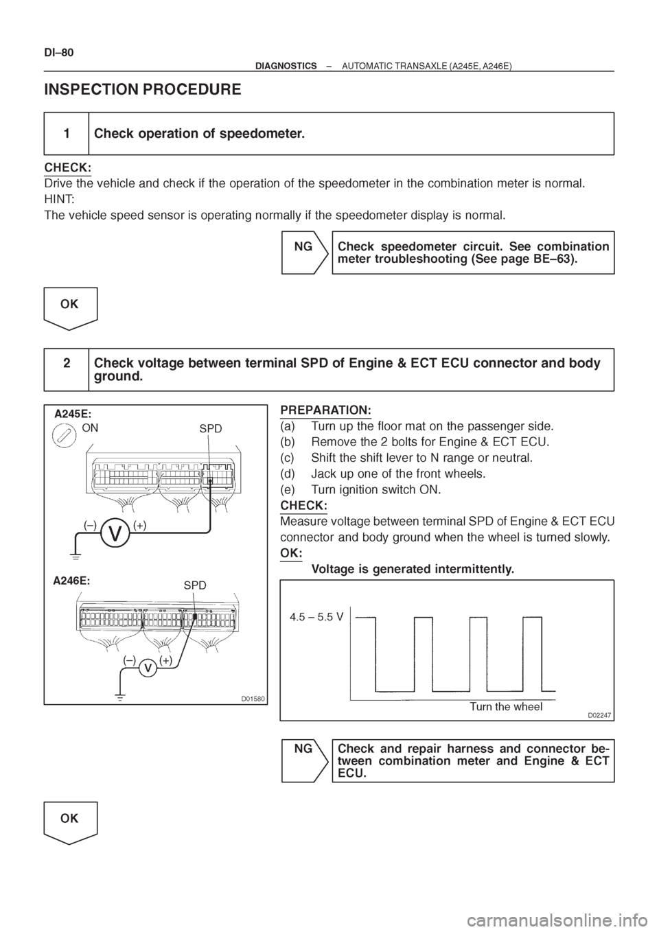 TOYOTA CORONA 1997 Service Repair Manual TOYOTA CORONA 1997 Service Repair Manual