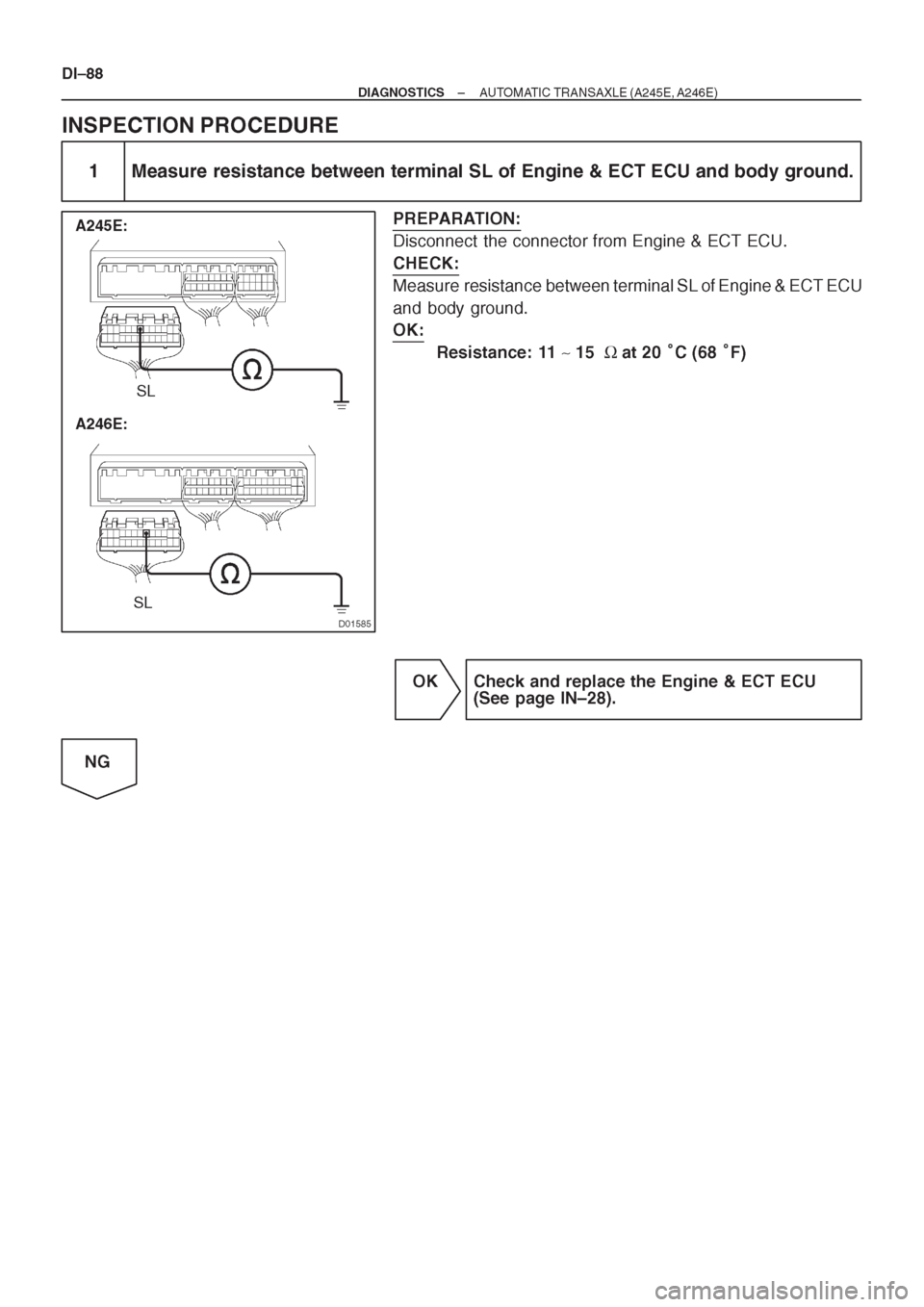TOYOTA CORONA 1997 Service Repair Manual TOYOTA CORONA 1997 Service Repair Manual
