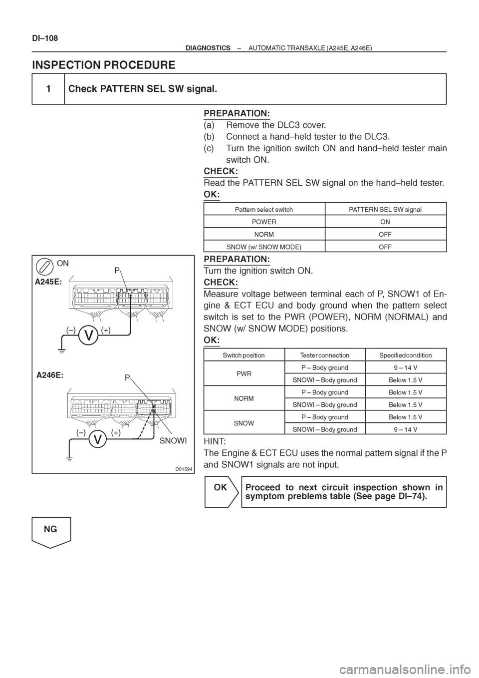 TOYOTA CORONA 1997 Service Repair Manual TOYOTA CORONA 1997 Service Repair Manual