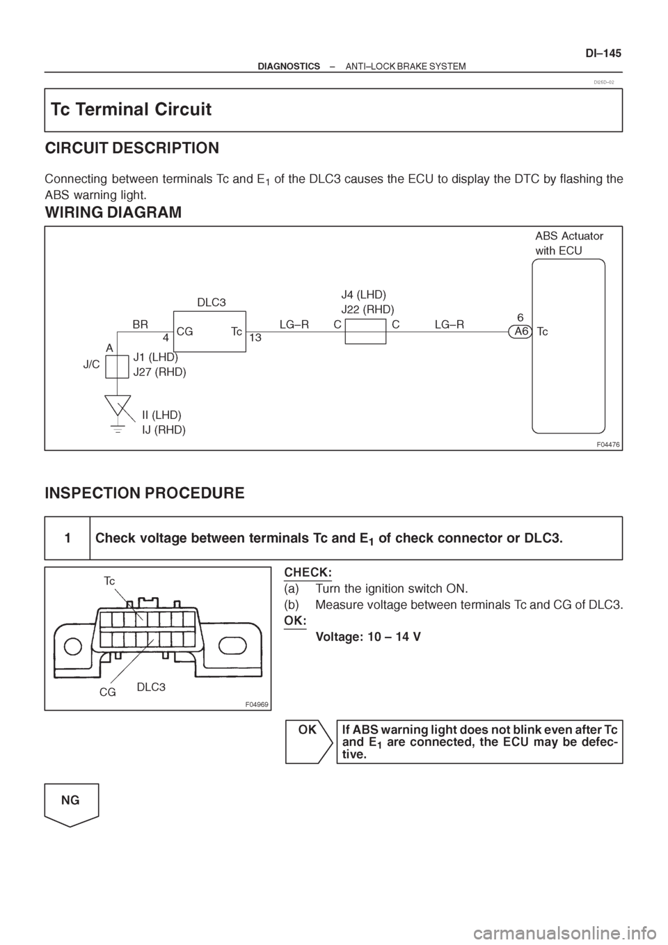 TOYOTA CORONA 1997 Service Repair Manual TOYOTA CORONA 1997 Service Repair Manual