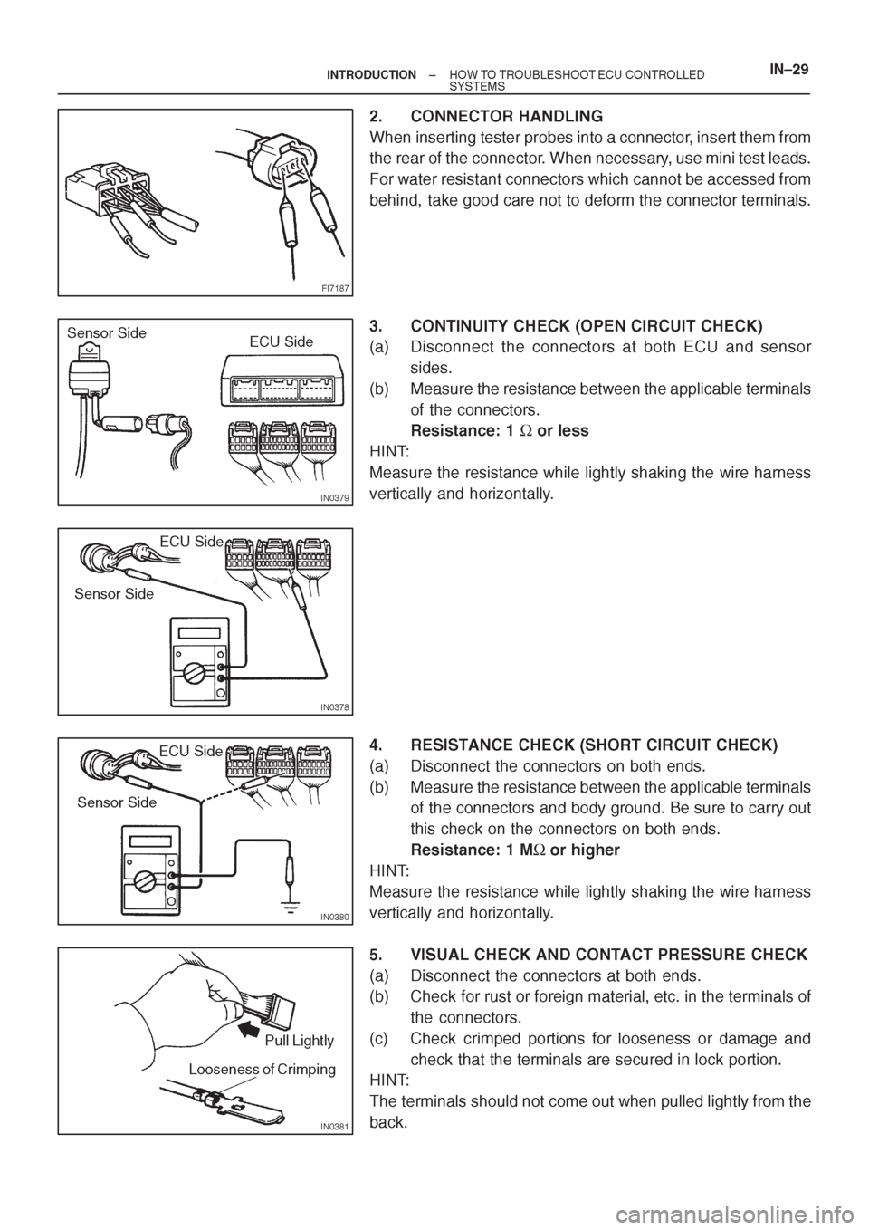TOYOTA CORONA 1997 Service Owners Guide TOYOTA CORONA 1997 Service Owners Guide