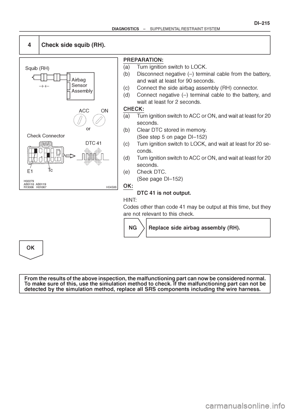 TOYOTA CORONA 1997 Service Repair Manual TOYOTA CORONA 1997 Service Repair Manual