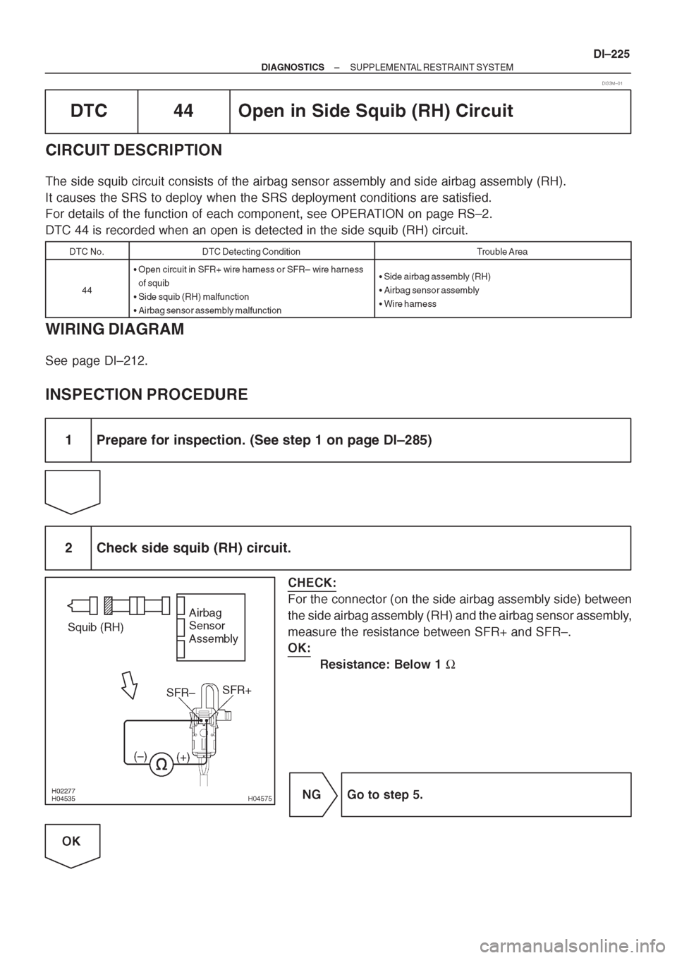 TOYOTA CORONA 1997 Service Repair Manual TOYOTA CORONA 1997 Service Repair Manual