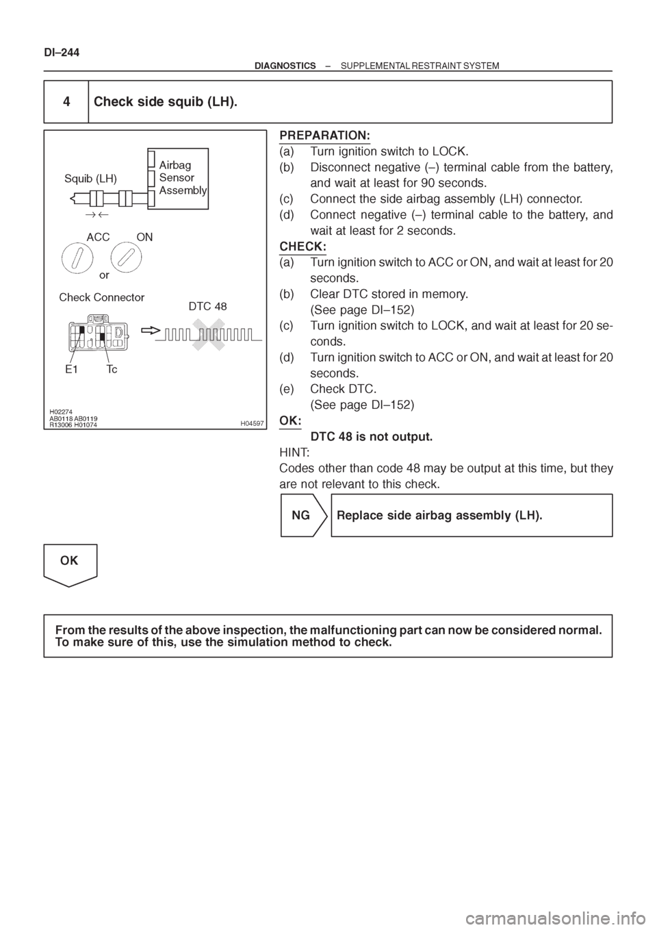 TOYOTA CORONA 1997 Service Repair Manual TOYOTA CORONA 1997 Service Repair Manual