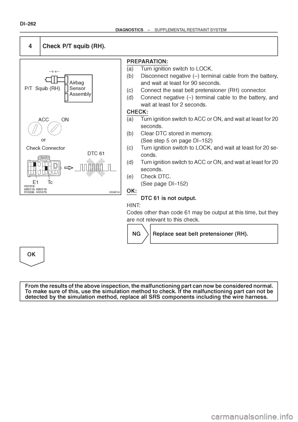 TOYOTA CORONA 1997 Service Repair Manual TOYOTA CORONA 1997 Service Repair Manual