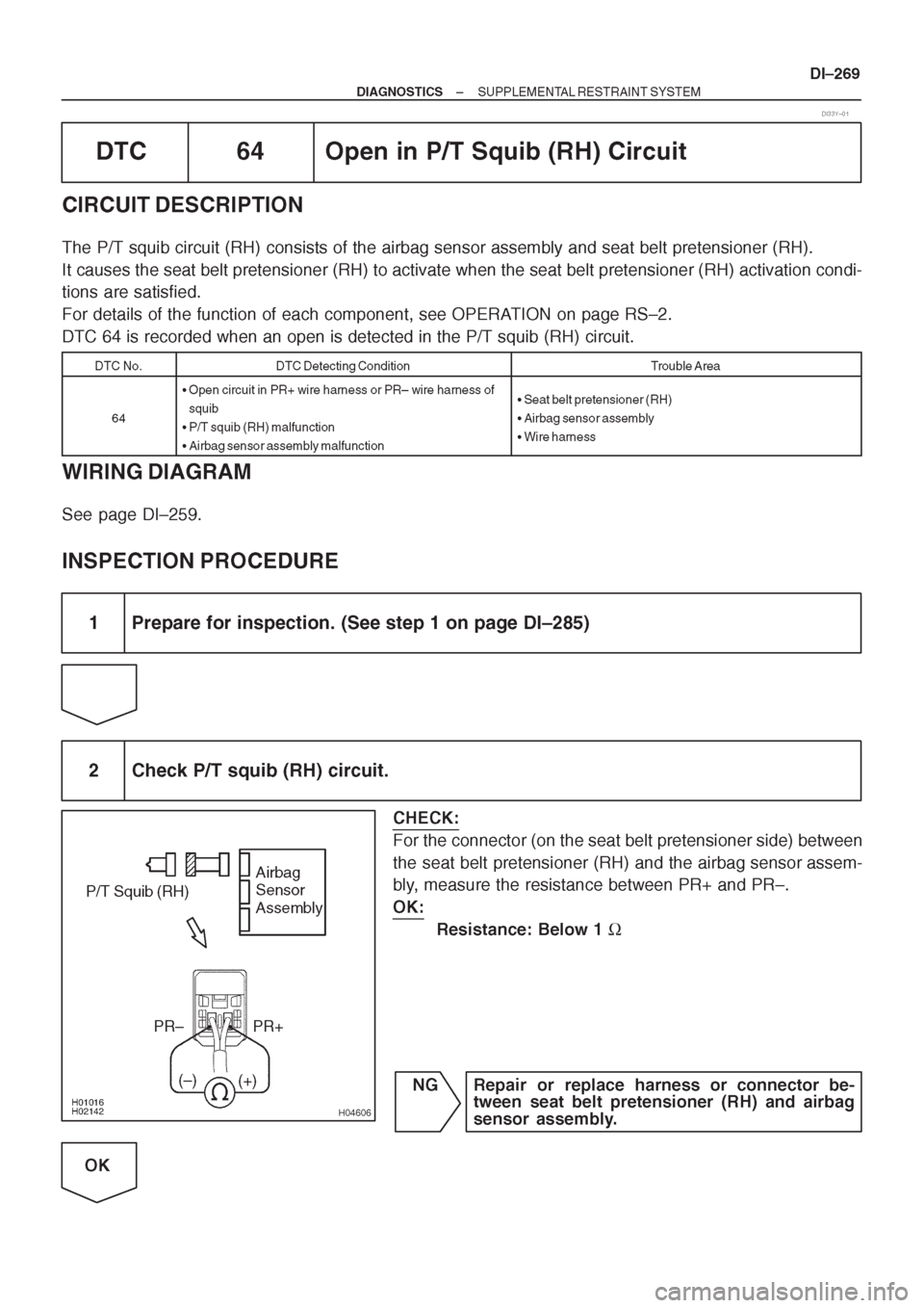 TOYOTA CORONA 1997 Service Repair Manual TOYOTA CORONA 1997 Service Repair Manual