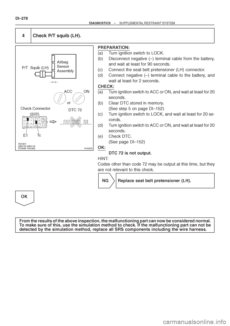 TOYOTA CORONA 1997 Service Repair Manual TOYOTA CORONA 1997 Service Repair Manual