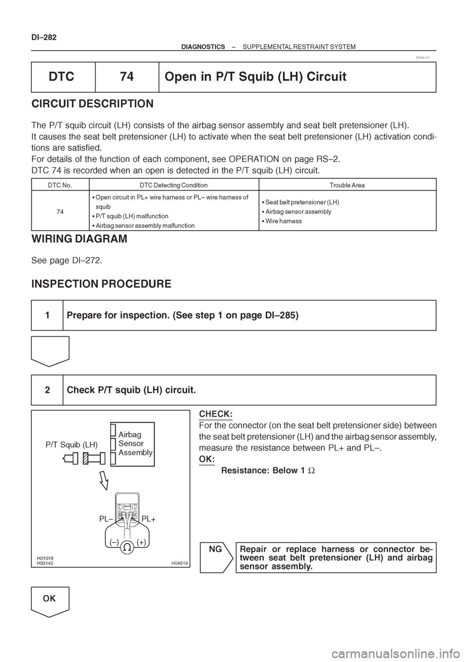 TOYOTA CORONA 1997 Service Repair Manual TOYOTA CORONA 1997 Service Repair Manual