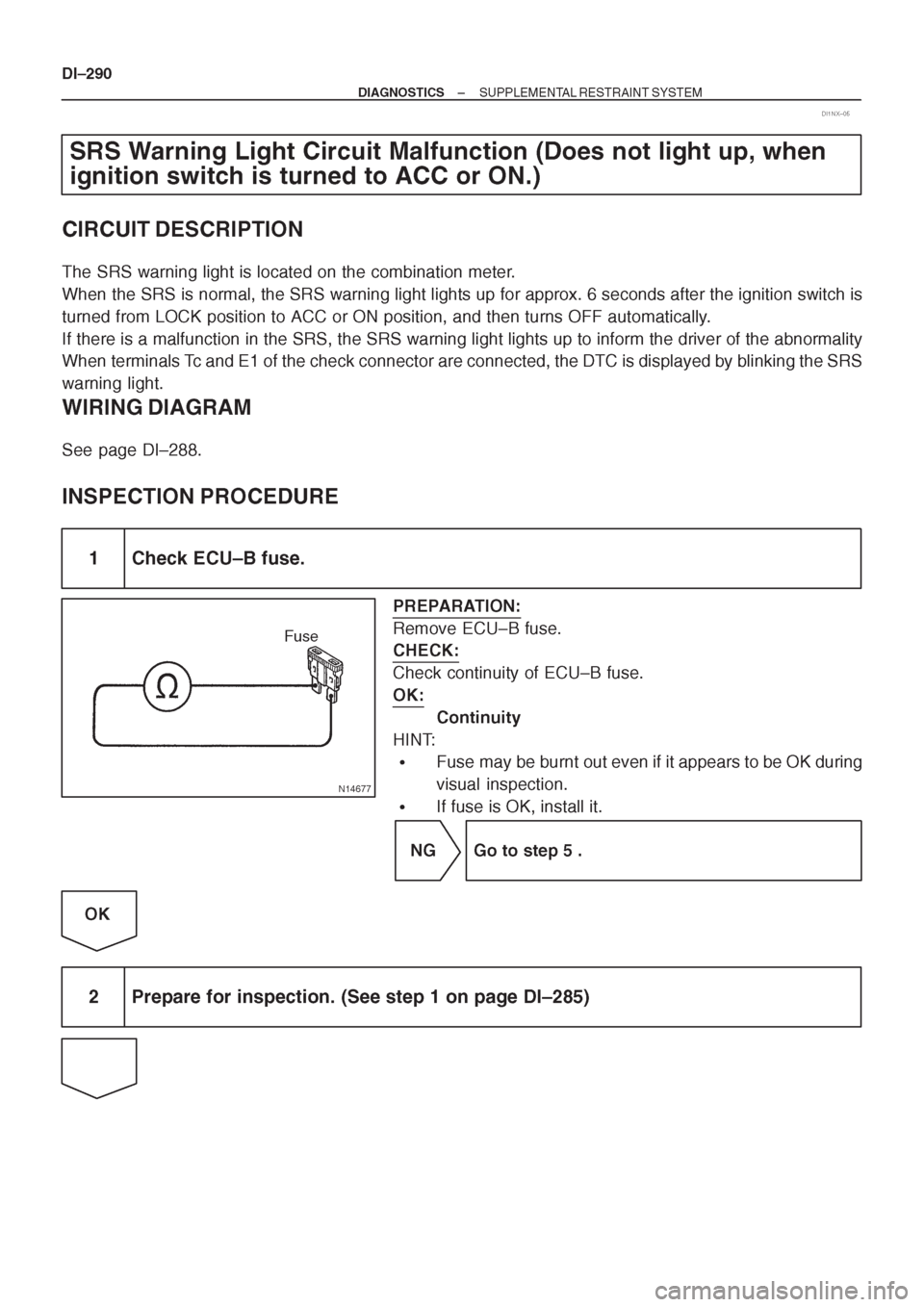 TOYOTA CORONA 1997 Service Repair Manual TOYOTA CORONA 1997 Service Repair Manual