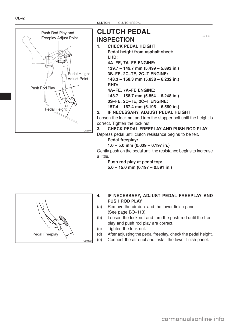 TOYOTA CORONA 1997  Service Repair Manual 