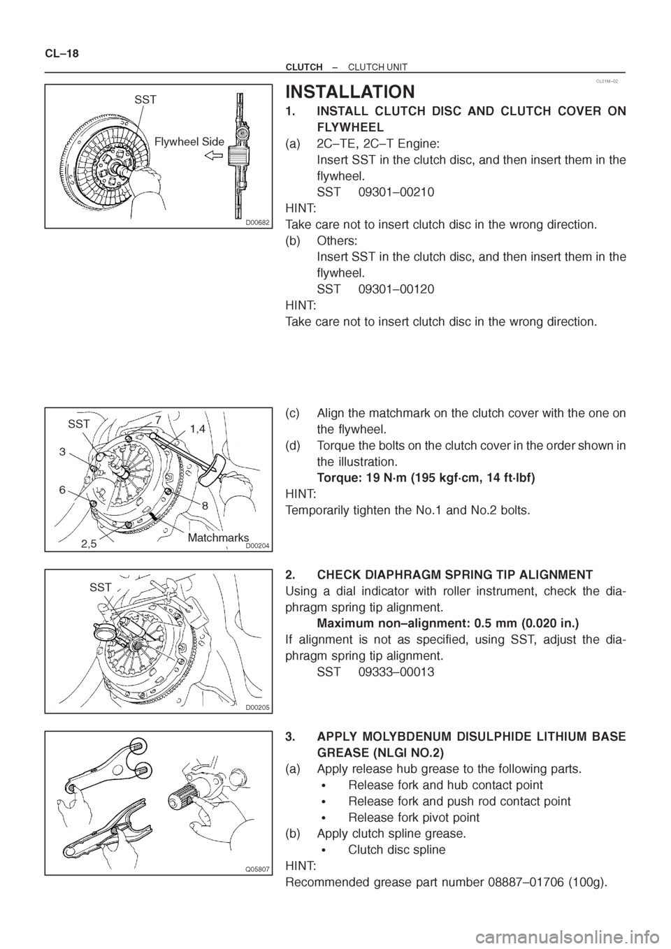 TOYOTA CORONA 1997  Service Repair Manual 