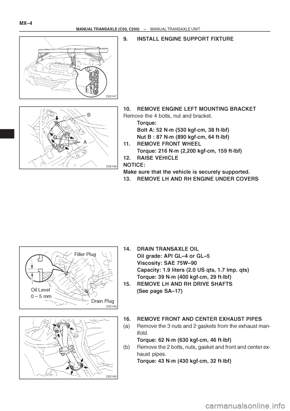 TOYOTA CORONA 1997  Service Repair Manual 