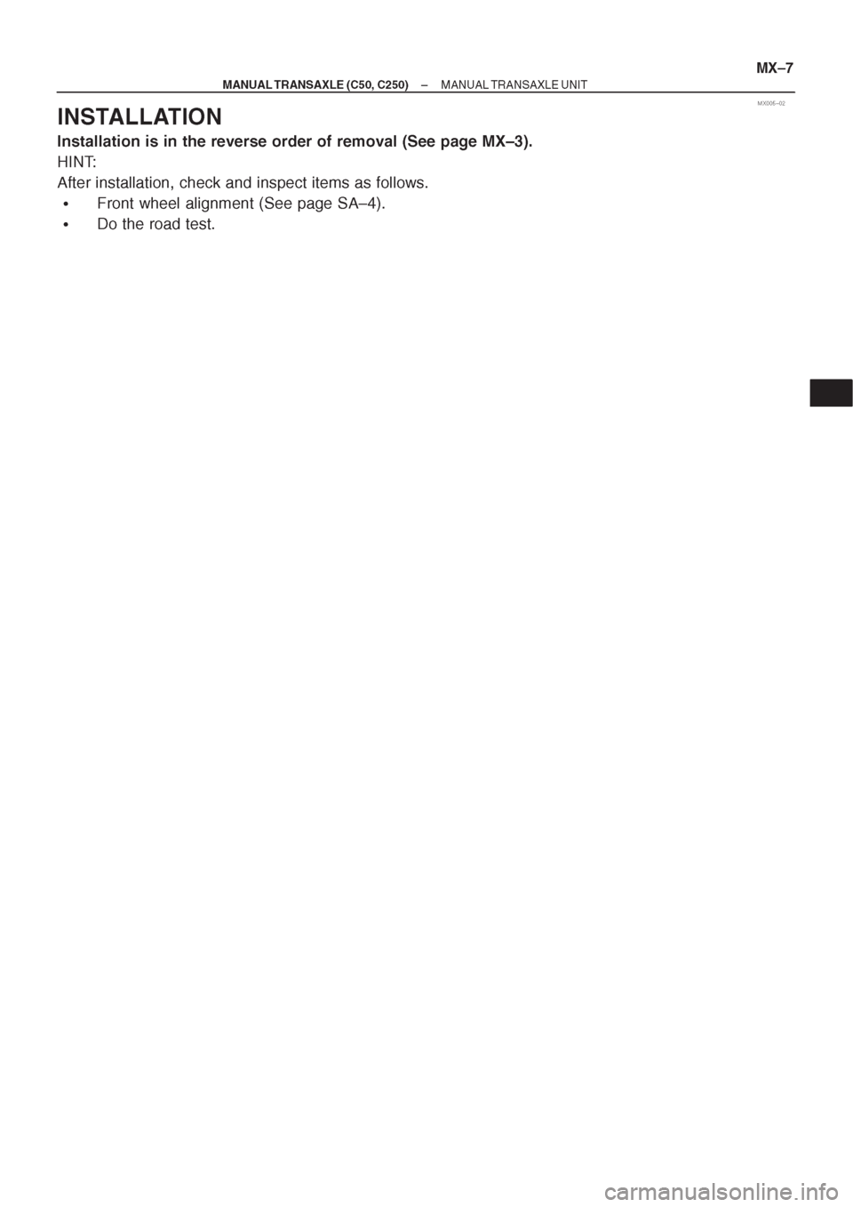 TOYOTA CORONA 1997  Service Repair Manual 
