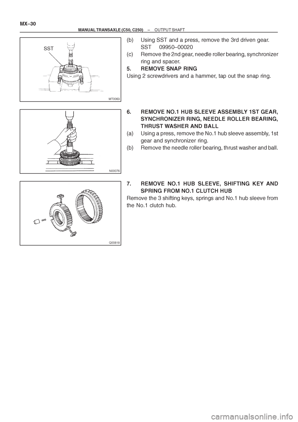 TOYOTA CORONA 1997  Service Repair Manual 
