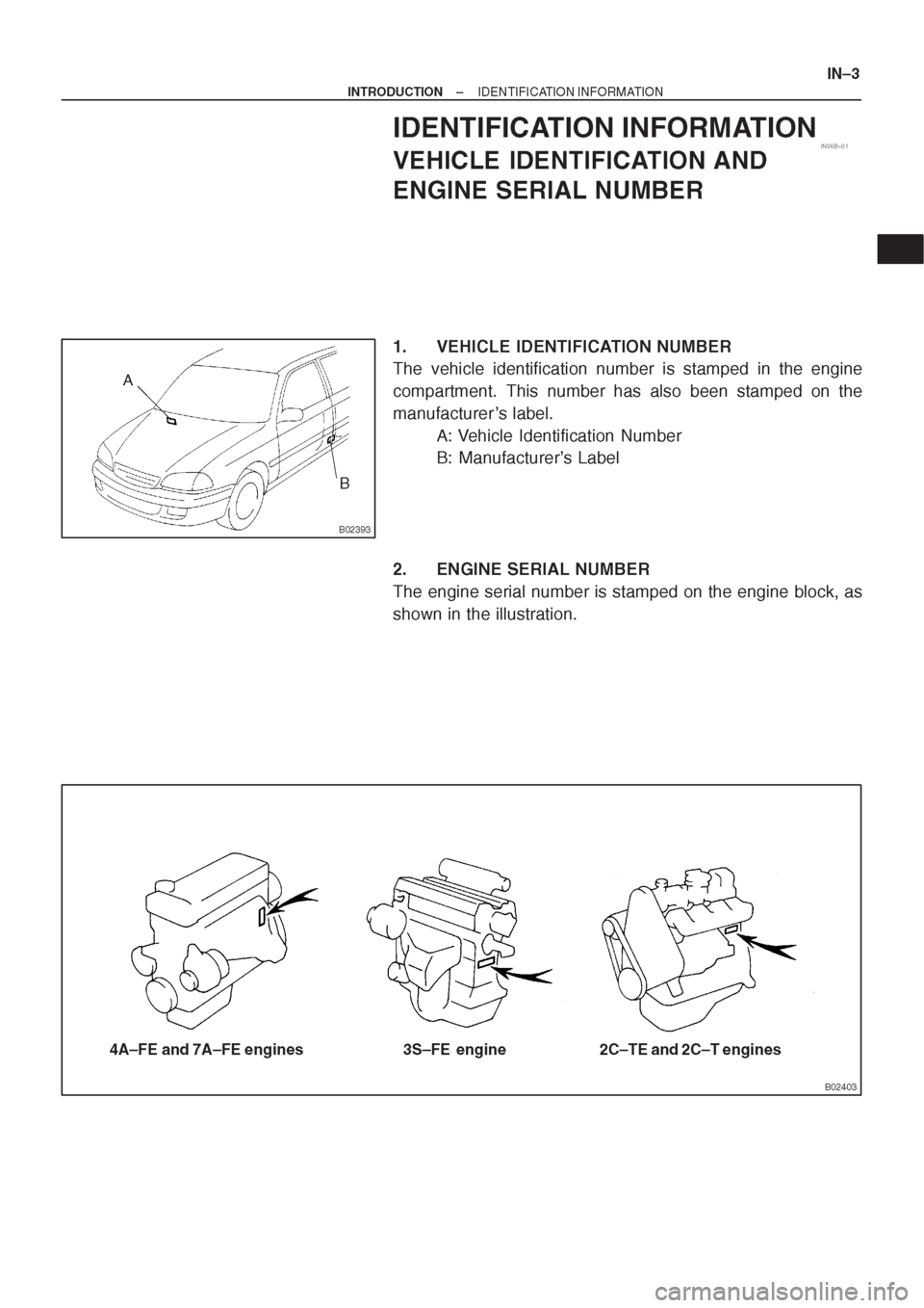 TOYOTA CORONA 1997 Service Repair Manual TOYOTA CORONA 1997 Service Repair Manual