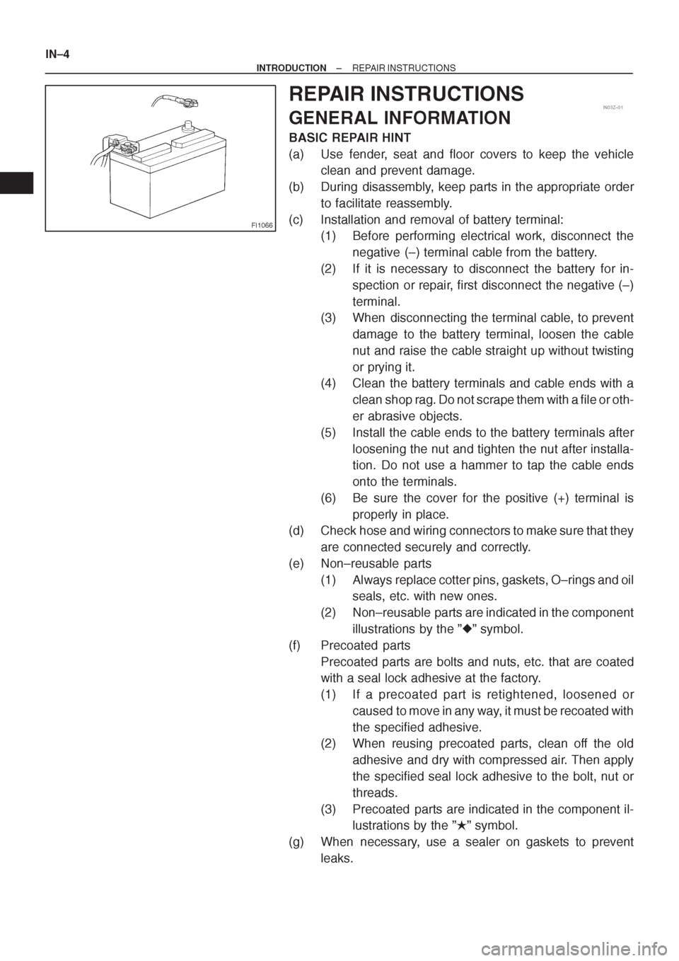TOYOTA CORONA 1997 Service Repair Manual TOYOTA CORONA 1997 Service Repair Manual