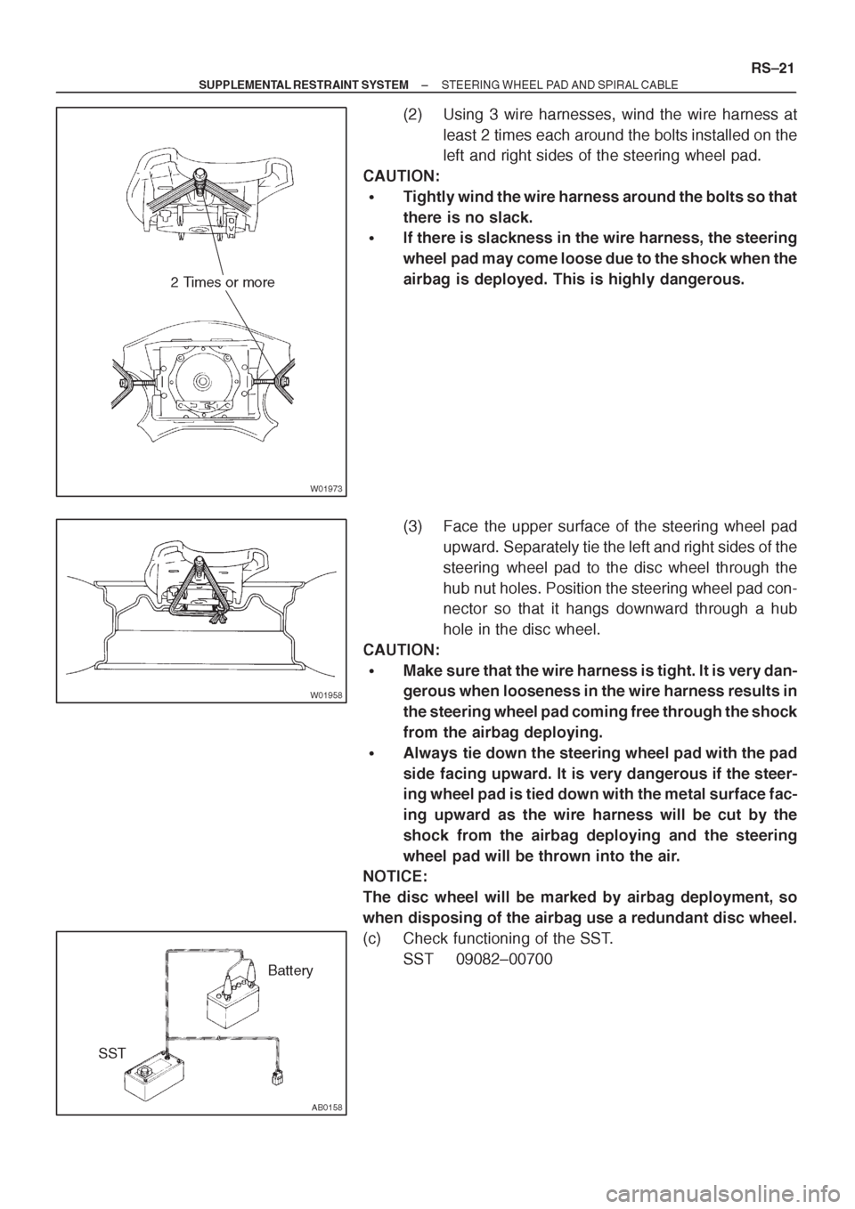 TOYOTA CORONA 1997  Service Repair Manual 