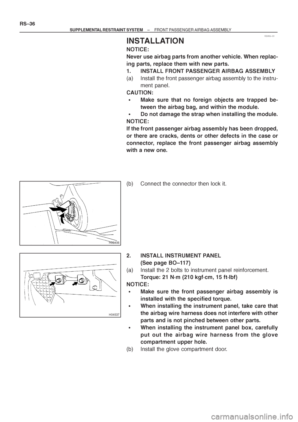 TOYOTA CORONA 1997  Service Repair Manual 