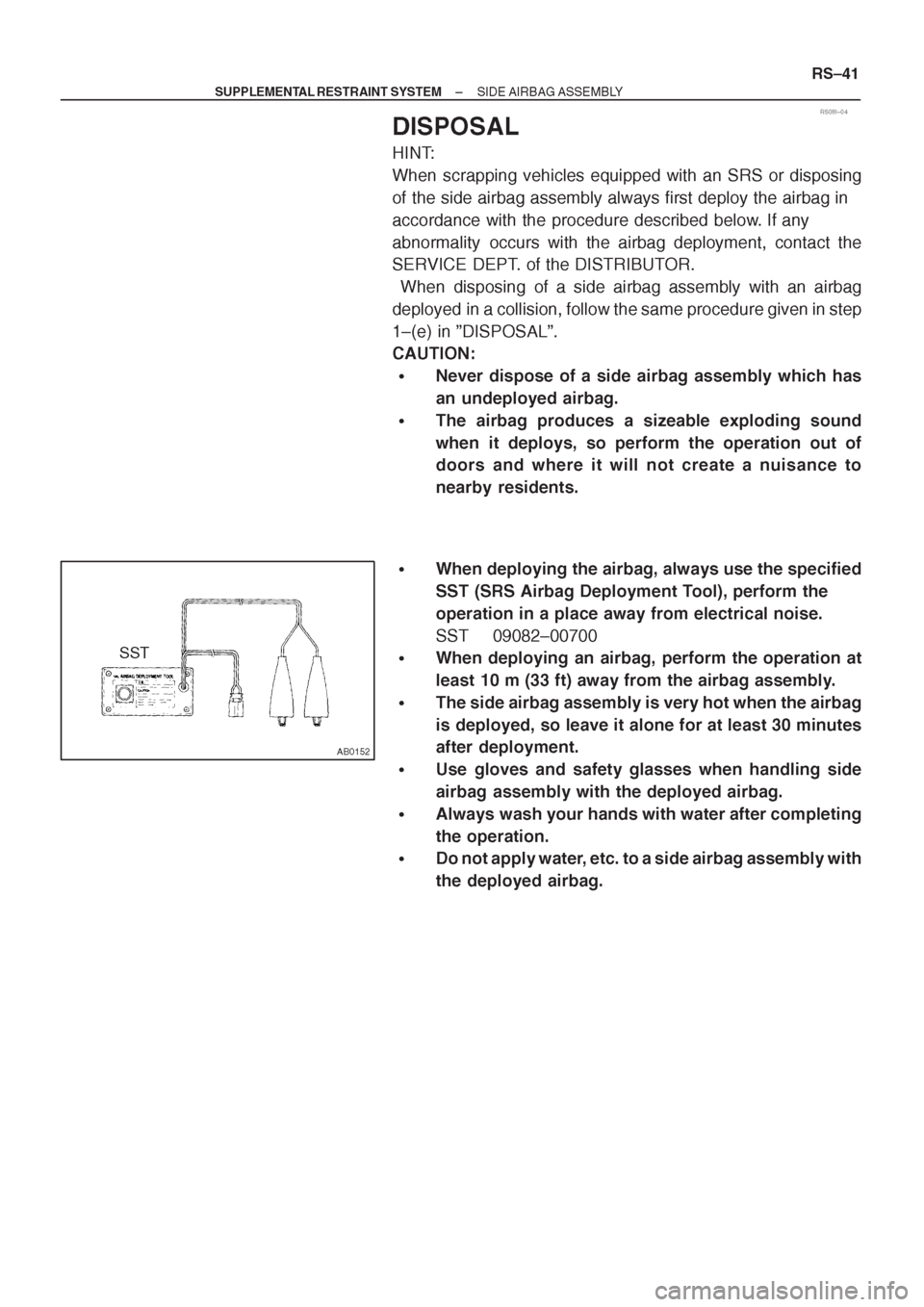 TOYOTA CORONA 1997  Service Repair Manual 