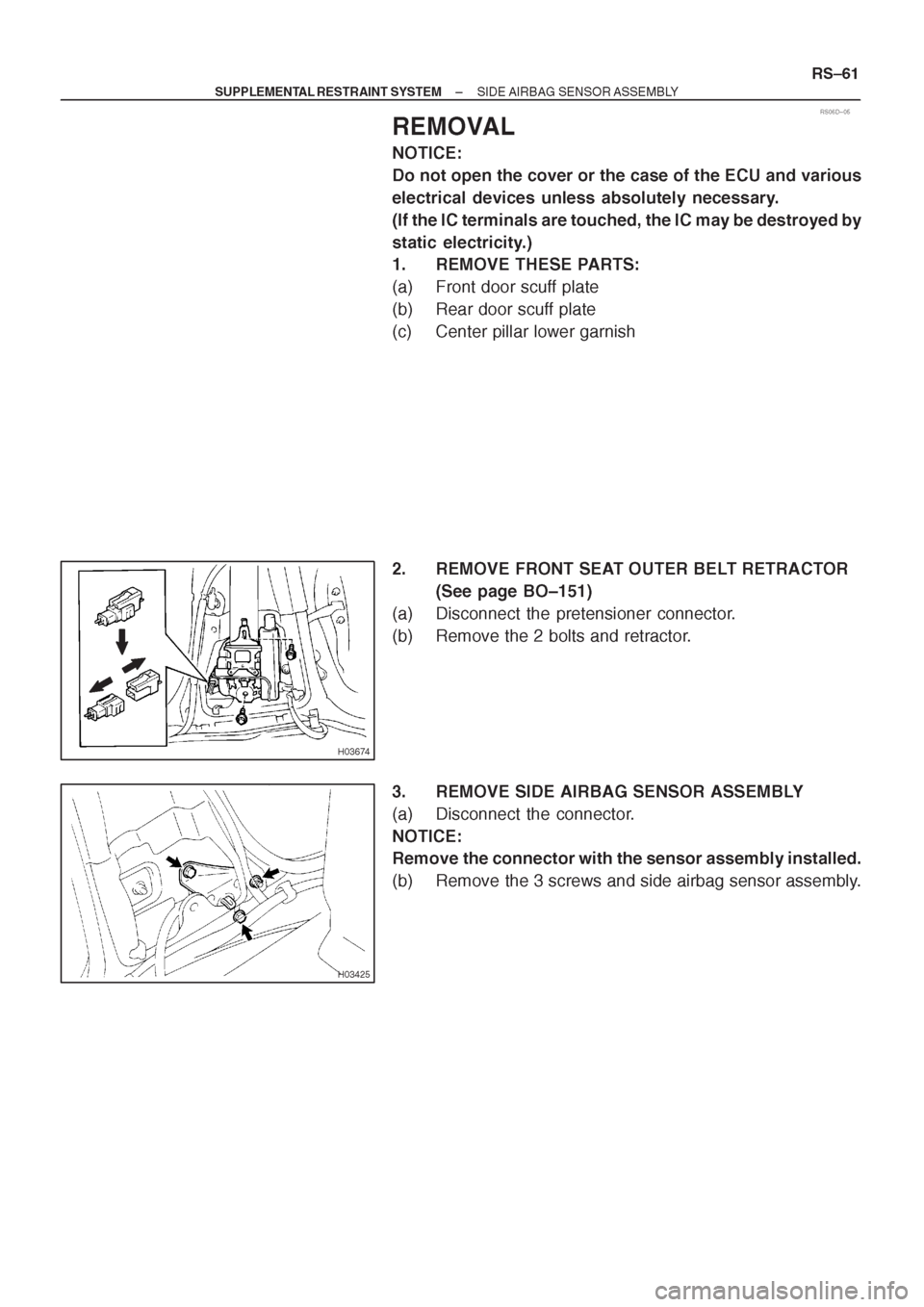 TOYOTA CORONA 1997  Service Repair Manual 