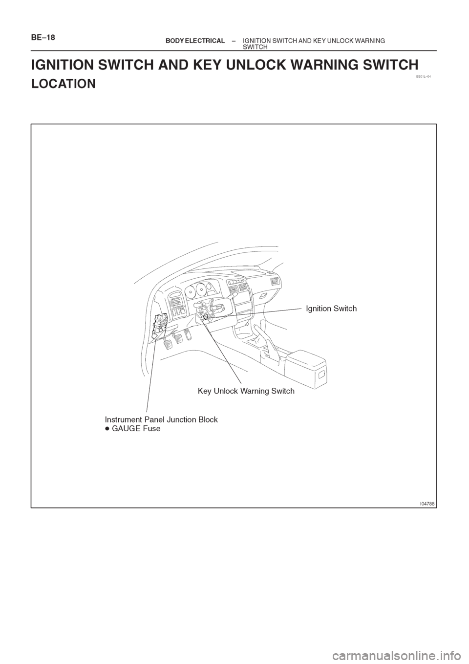 TOYOTA CORONA 1997  Service Repair Manual 