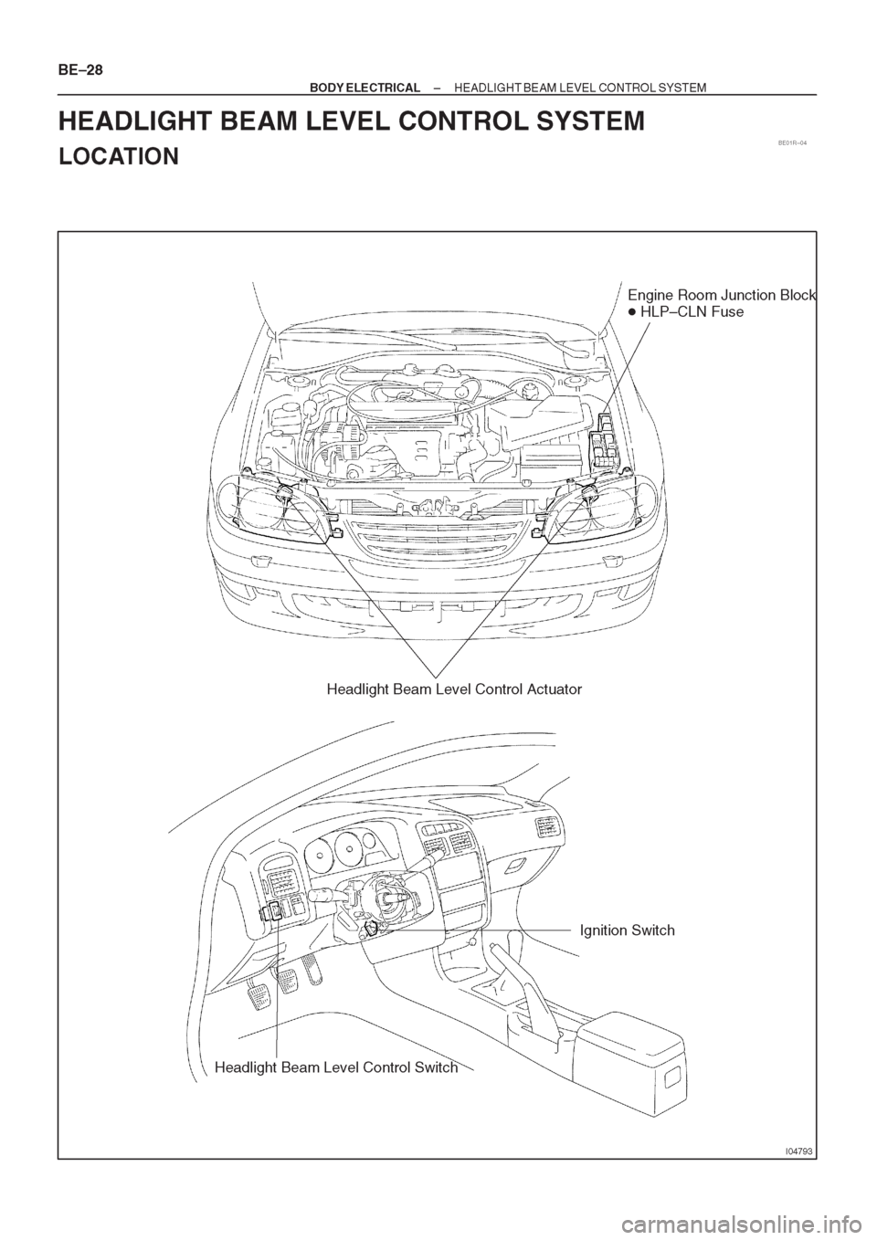 TOYOTA CORONA 1997 Service Repair Manual TOYOTA CORONA 1997 Service Repair Manual