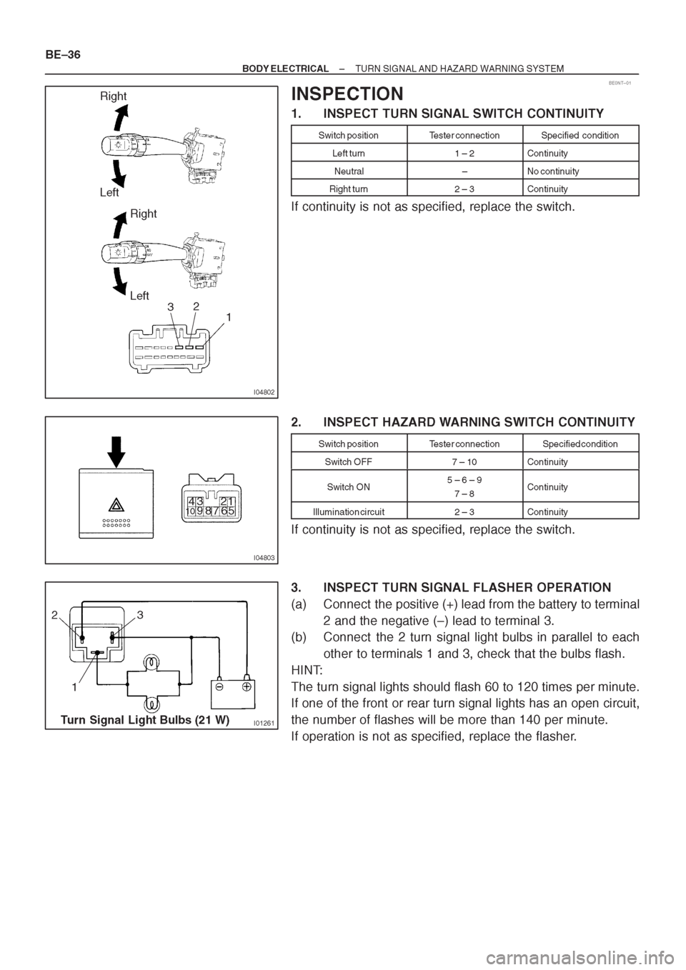 TOYOTA CORONA 1997 Service Repair Manual TOYOTA CORONA 1997 Service Repair Manual