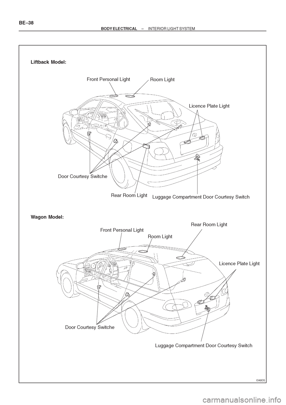 TOYOTA CORONA 1997 Service Repair Manual TOYOTA CORONA 1997 Service Repair Manual