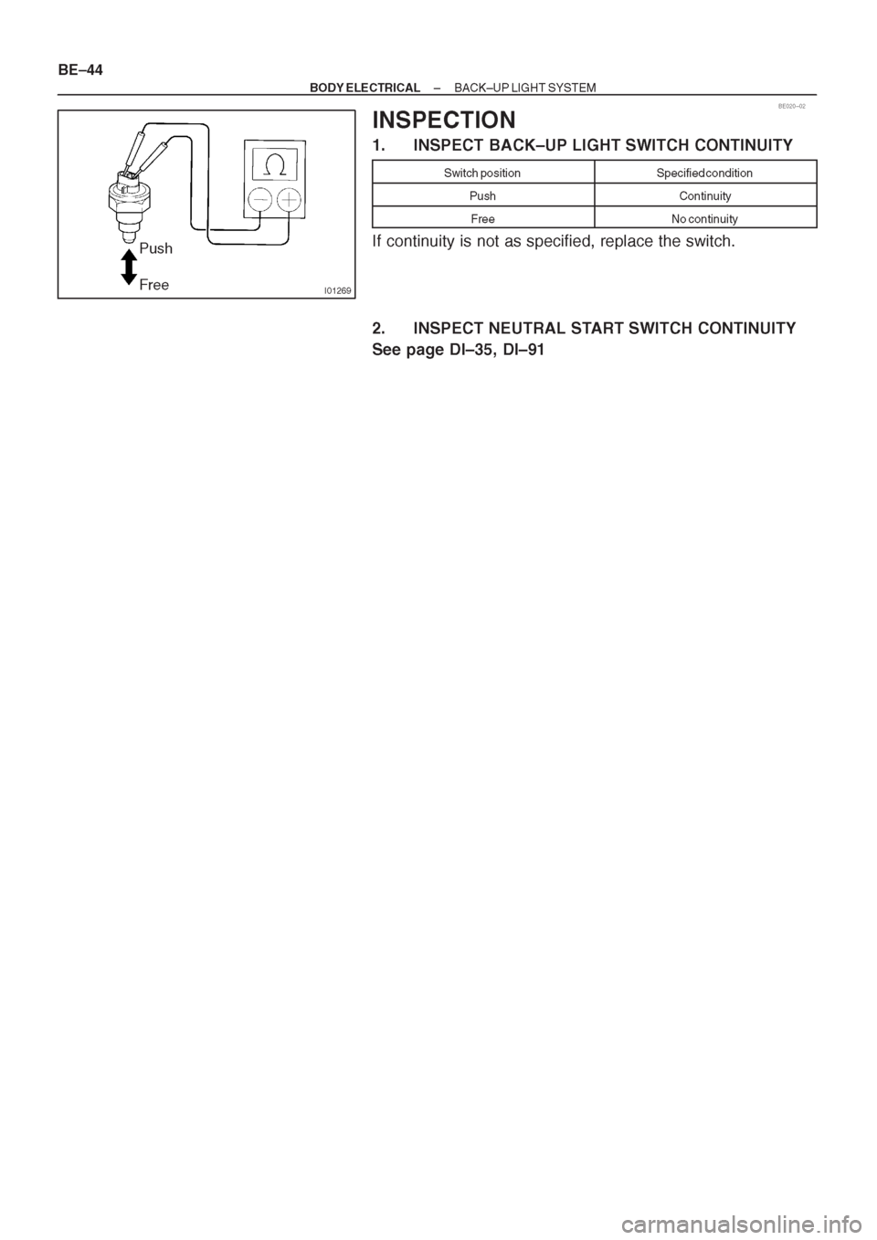 TOYOTA CORONA 1997 Service Repair Manual TOYOTA CORONA 1997 Service Repair Manual