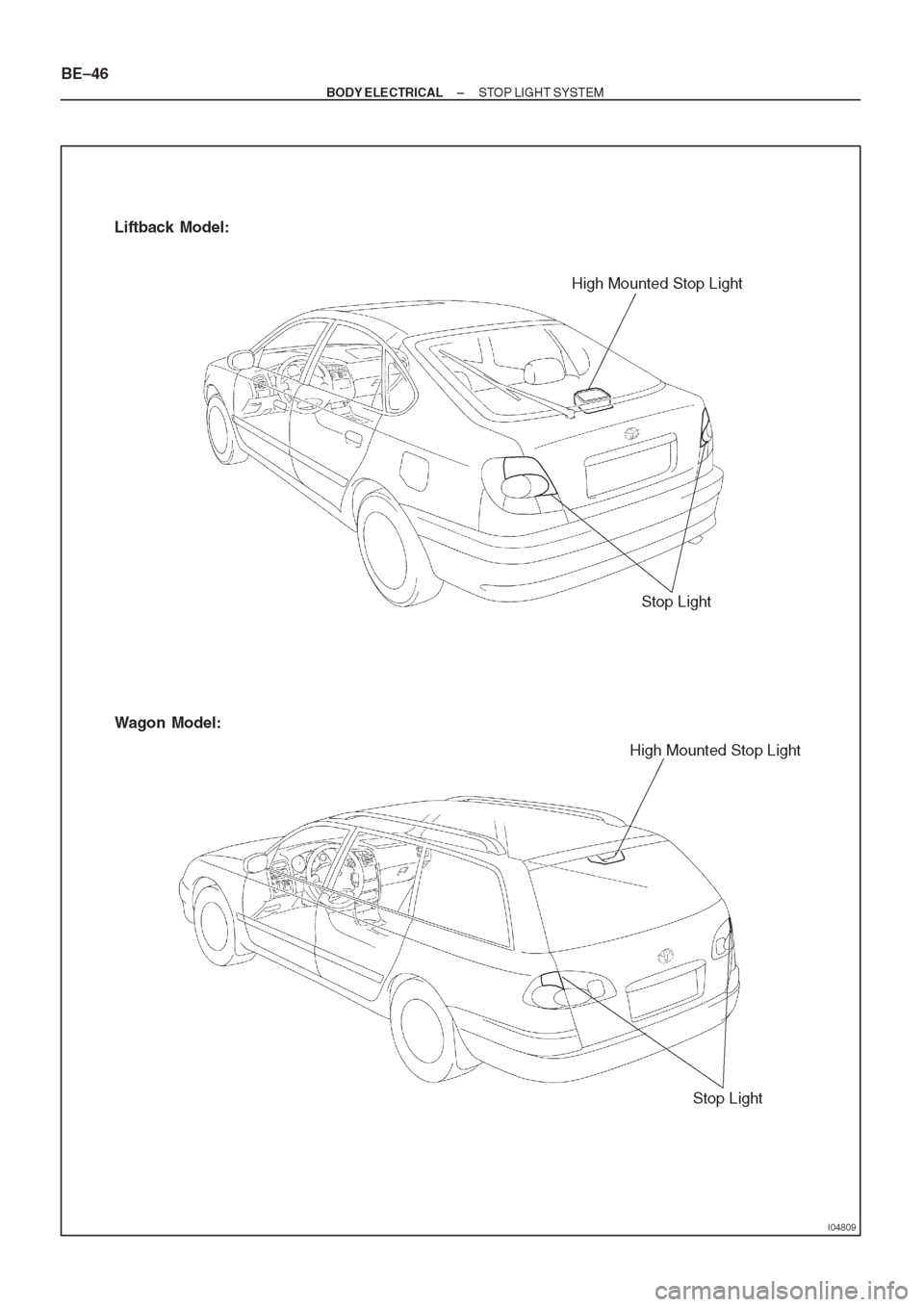 TOYOTA CORONA 1997 Service Repair Manual TOYOTA CORONA 1997 Service Repair Manual